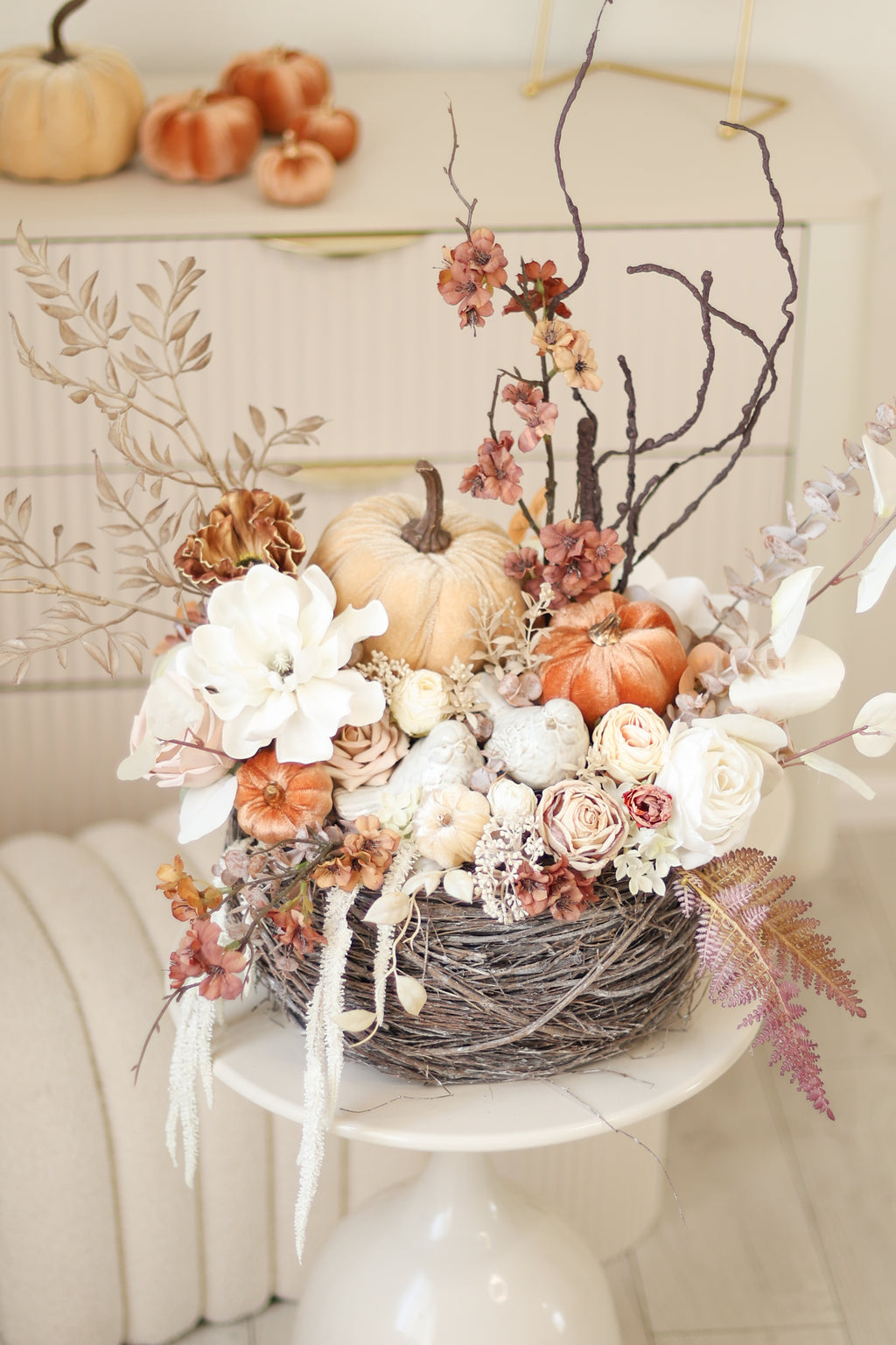 Handmade Fall Decor, Autumn Home Decoration, Rustic Harvest Decor, Thanksgiving Table Decor, Seasonal Home Accent