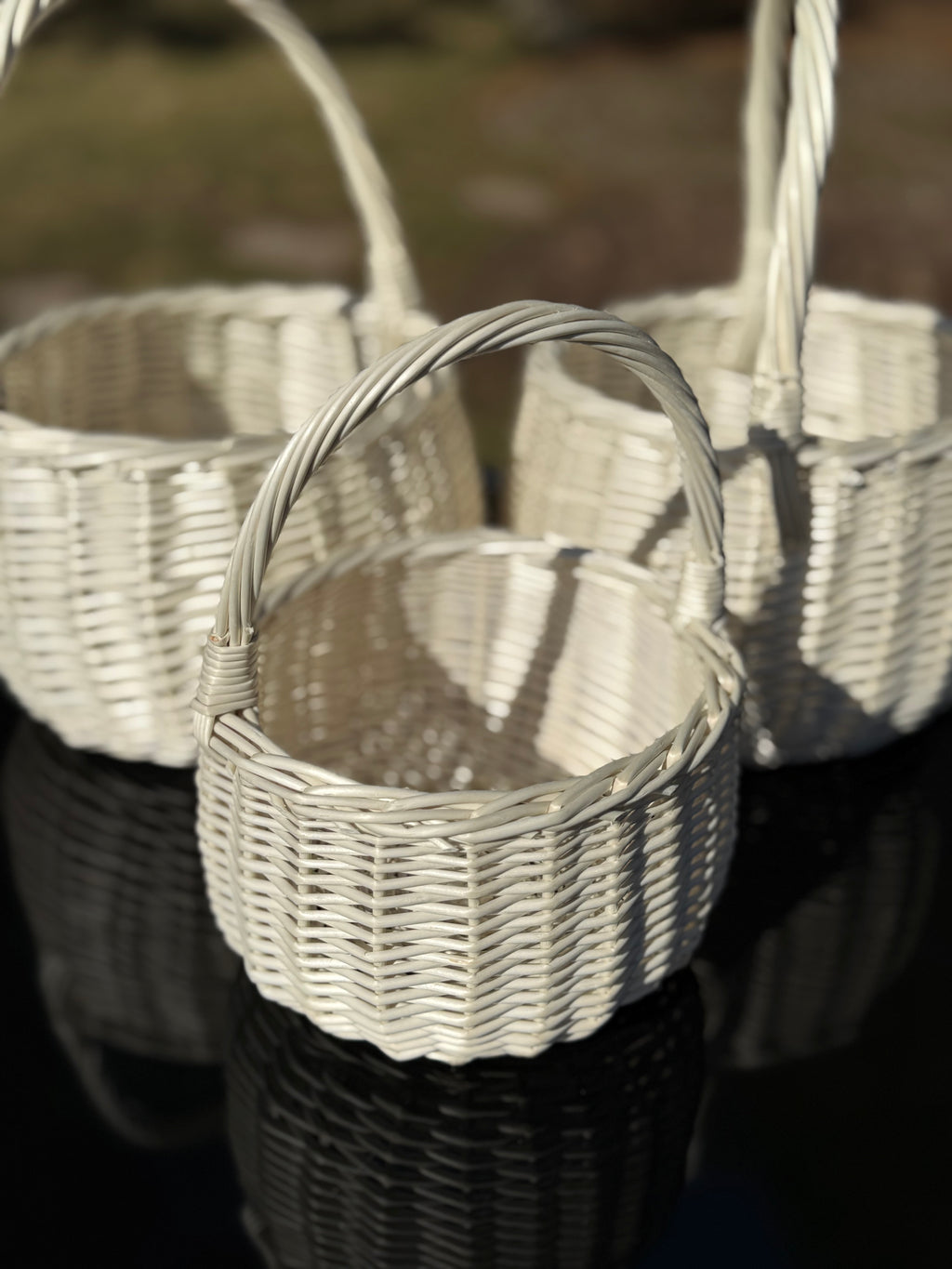 Handwoven Willow Basket with Handle: Rustic Children's Gift Basket