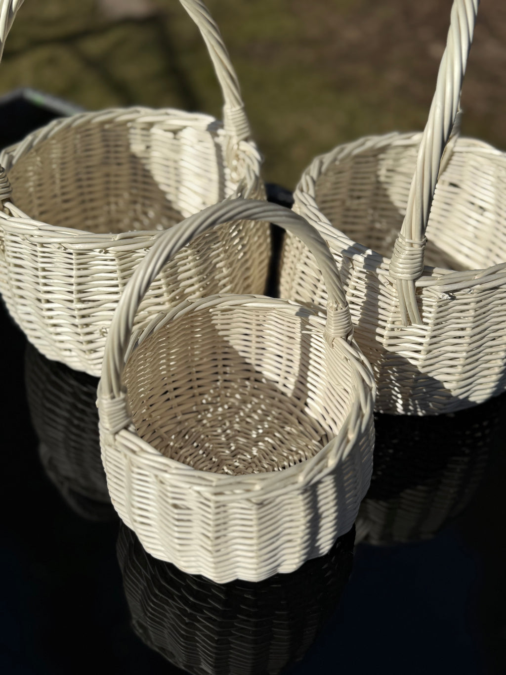 Handwoven Willow Basket with Handle: Rustic Children's Gift Basket