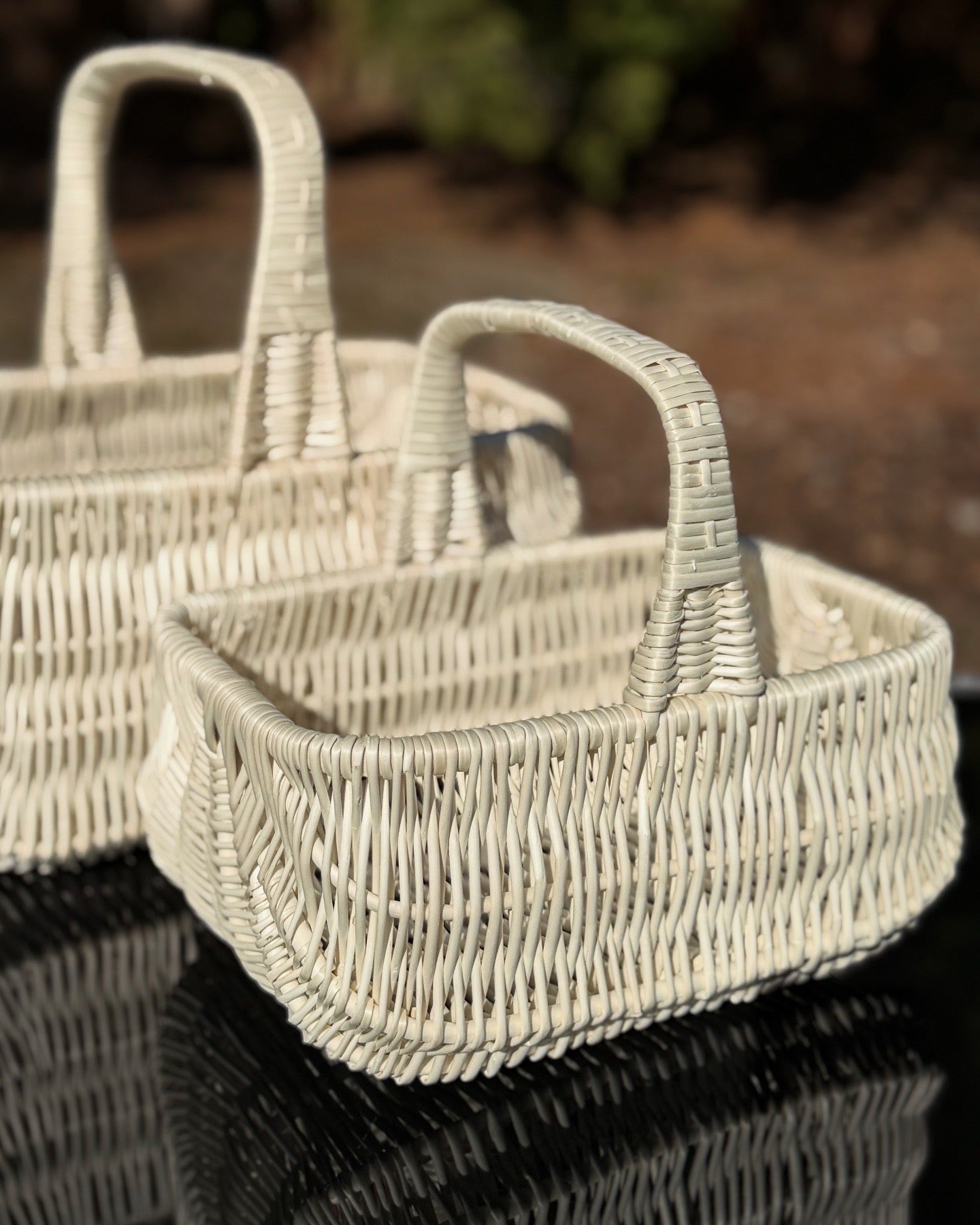 Handmade Willow Wicker Basket: Rustic Picnic, Gift & Storage