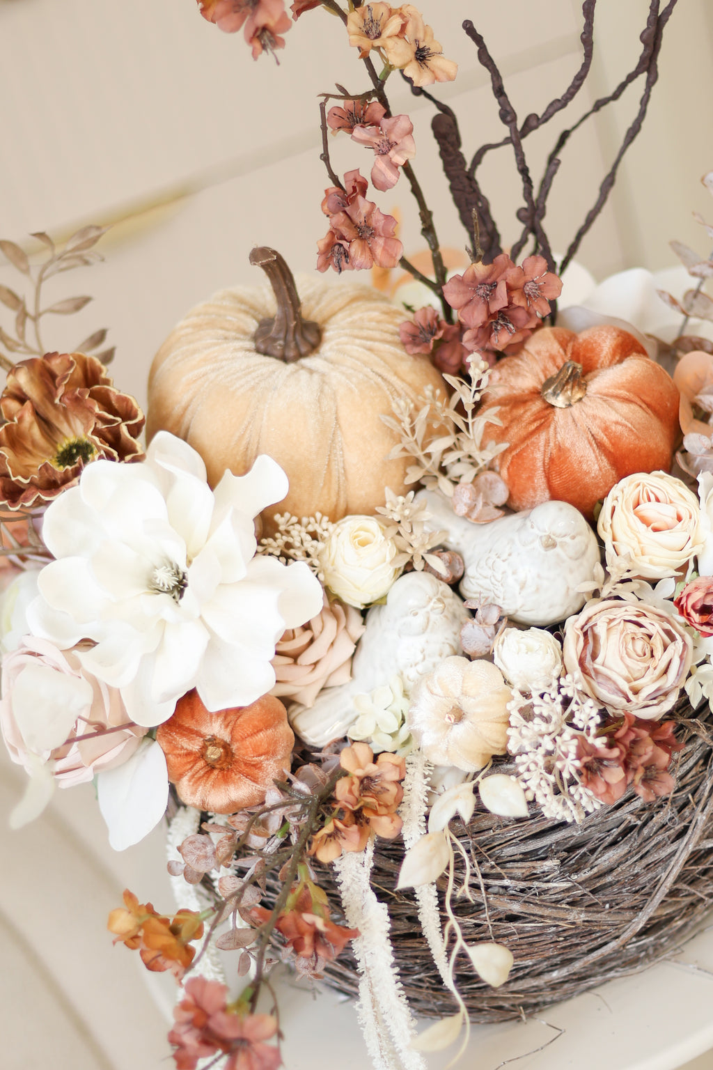 Handmade Fall Decor, Autumn Home Decoration, Rustic Harvest Decor, Thanksgiving Table Decor, Seasonal Home Accent