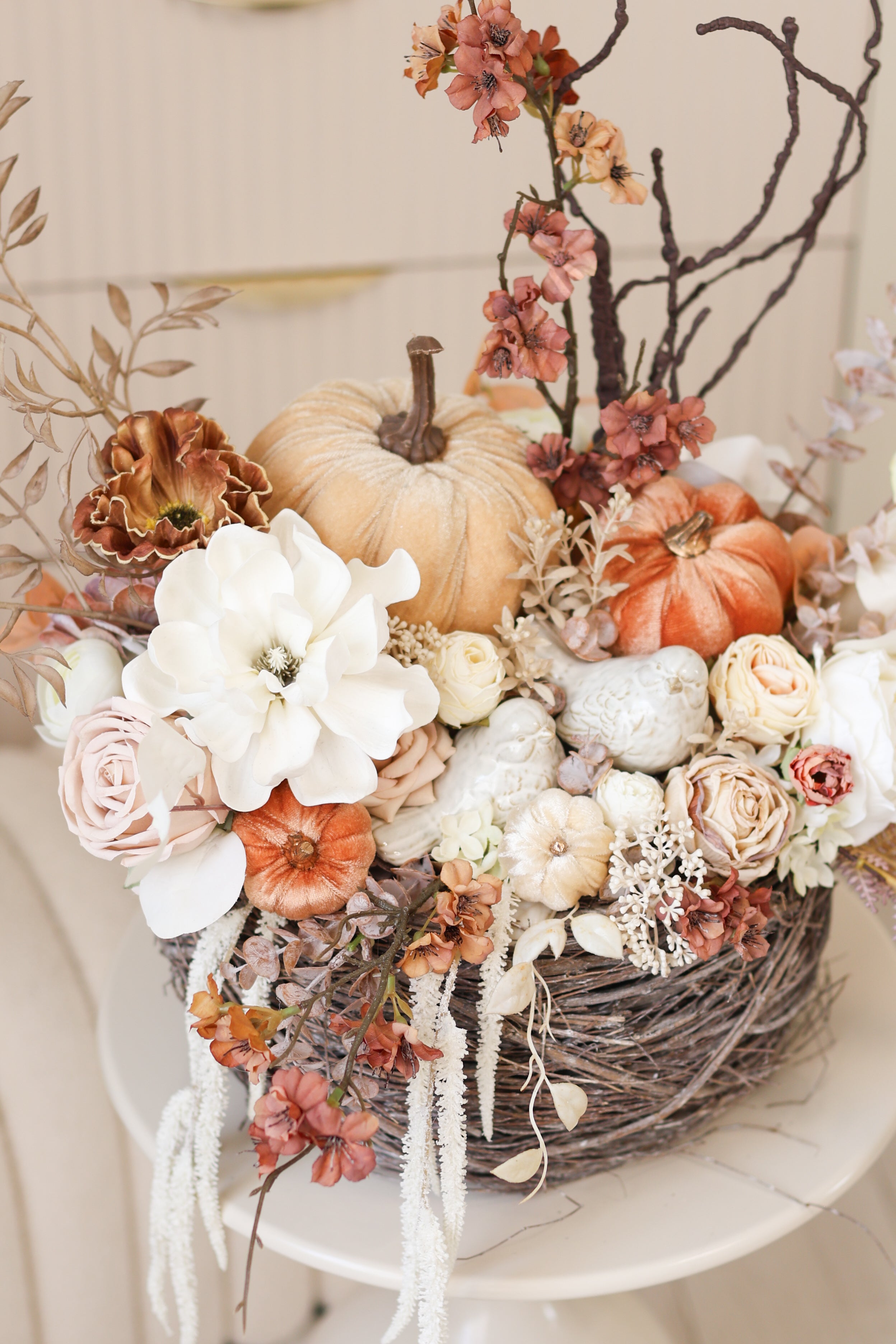 Handmade Fall Decor, Autumn Home Decoration, Rustic Harvest Decor, Thanksgiving Table Decor, Seasonal Home Accent
