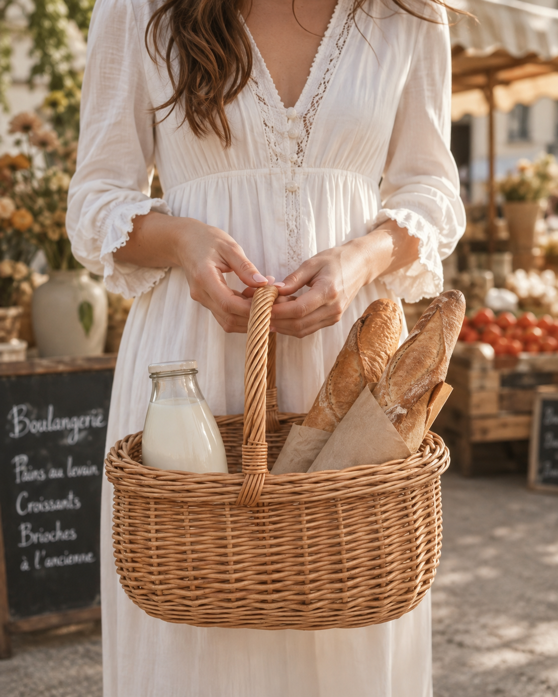 Handwoven Oval Willow Baskets