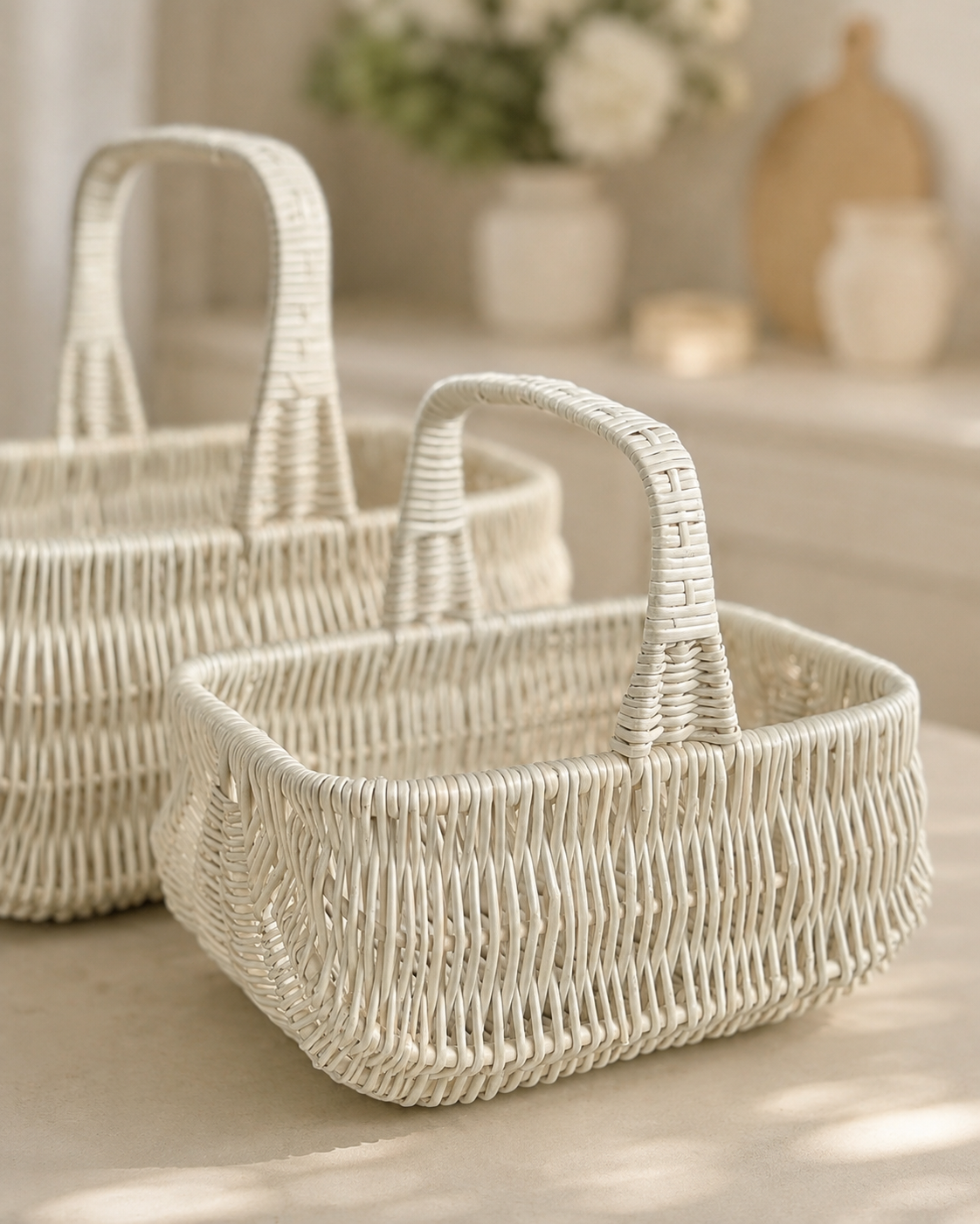Handmade Willow Wicker Basket: Rustic Picnic, Gift & Storage