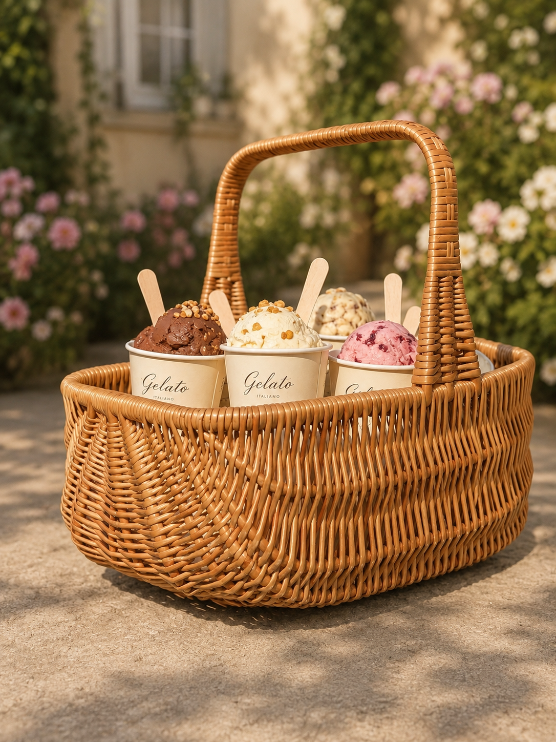 Handmade Willow Wicker Basket: Rustic Picnic, Gift & Storage