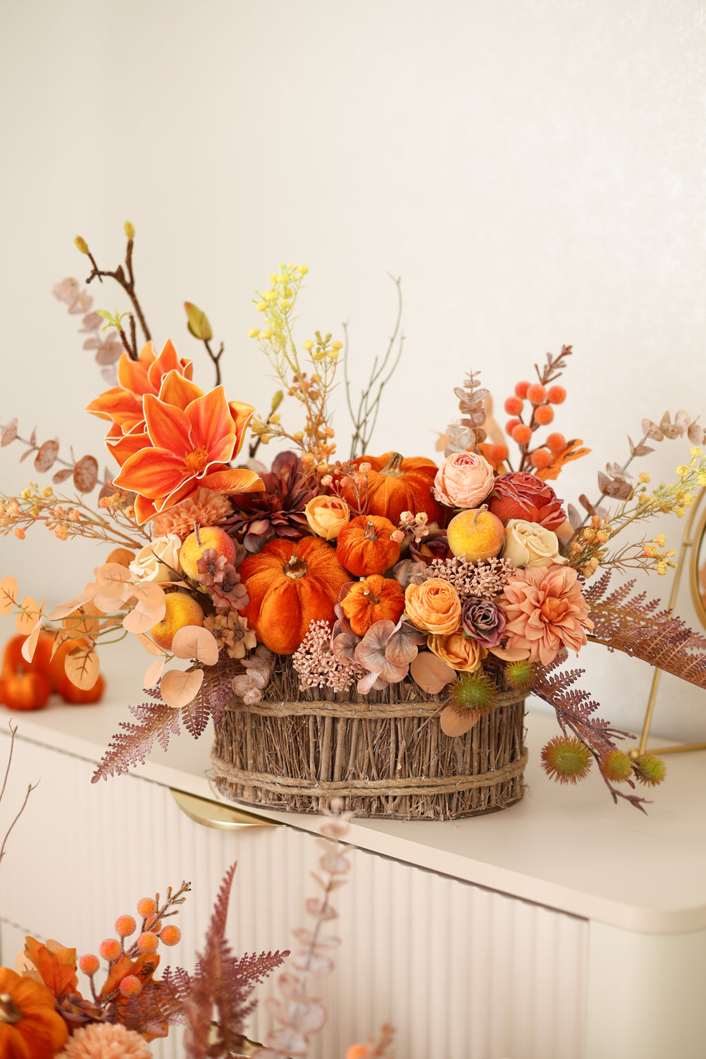 Handmade Fall Decor, Autumn Home Decoration, Rustic Harvest Decor, Thanksgiving Table Decor, Seasonal Home Accent