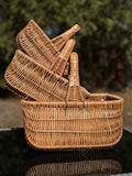 Handmade Willow Wicker Basket: Rustic Picnic, Gift & Storage