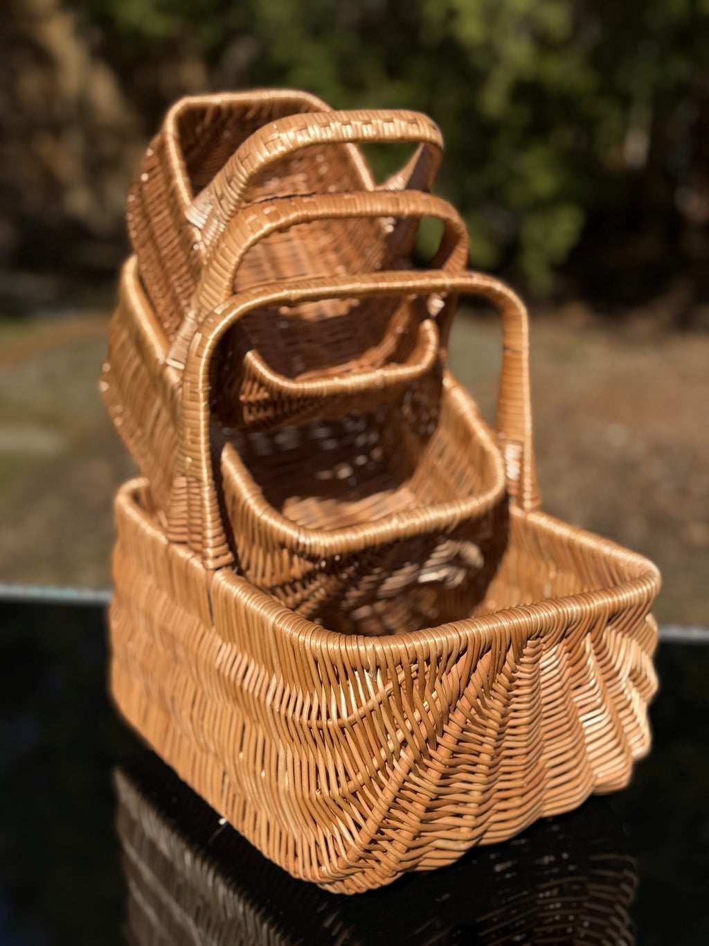 Handmade Willow Wicker Basket: Rustic Picnic, Gift & Storage