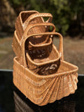 Handmade Willow Wicker Basket: Rustic Picnic, Gift & Storage