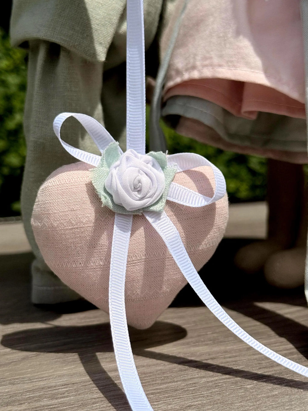 Handmade Wedding Bunny Couple: Pastel Fabric Dolls, Bridal Gift