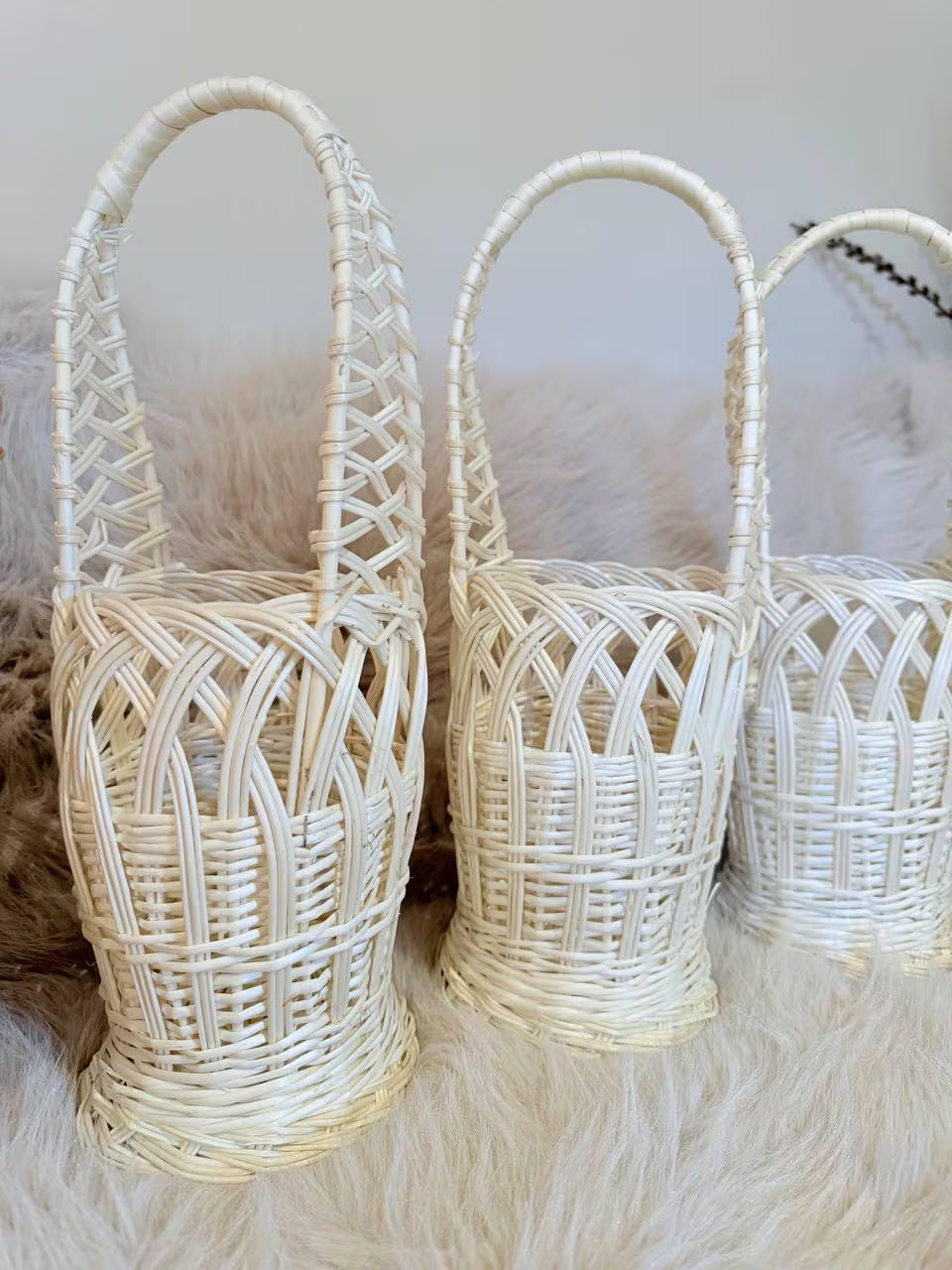 Handmade Ukrainian Wicker Basket – Epiphany Water Blessing, Natural or White Willow
