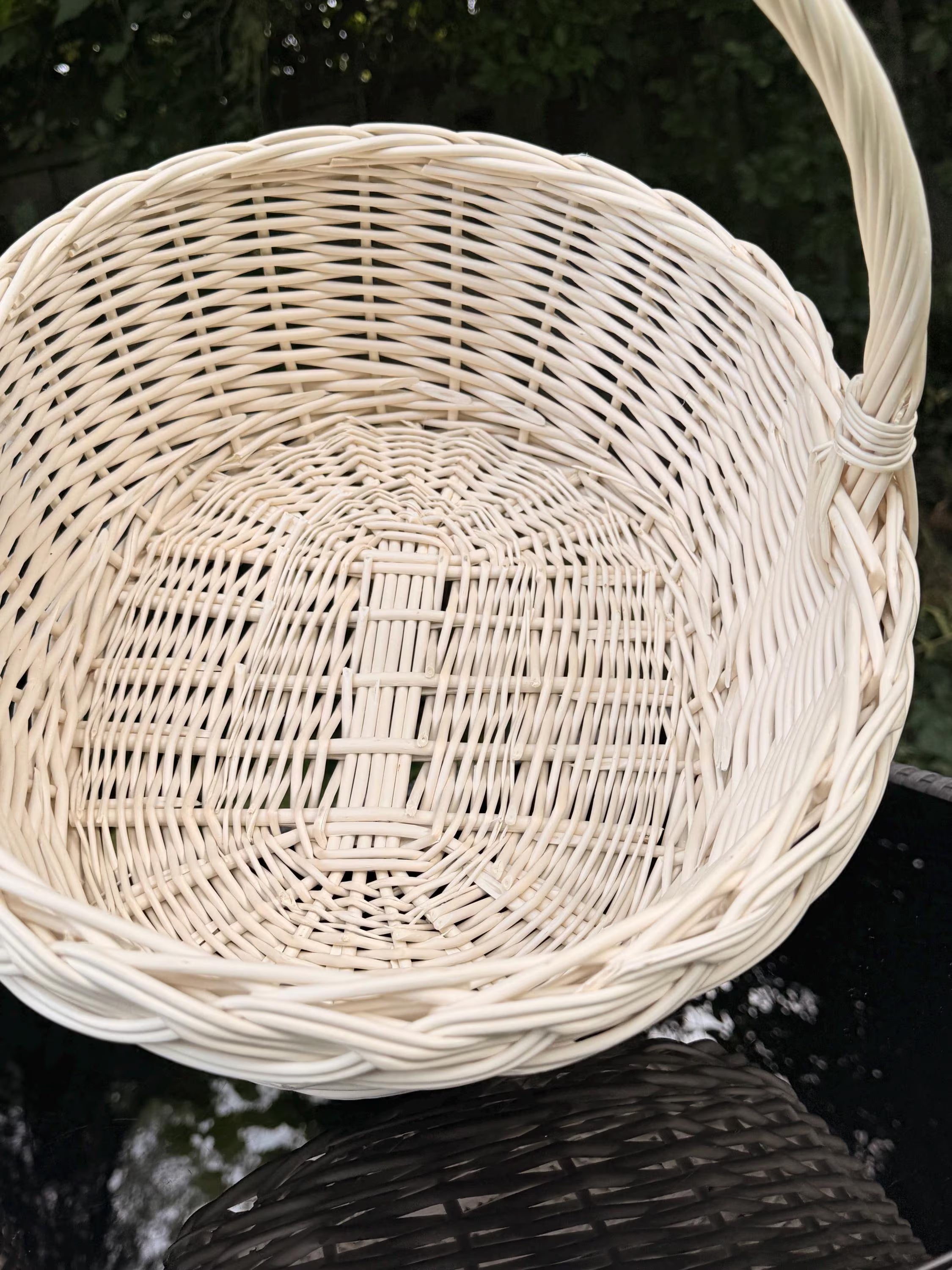 Handwoven Willow Basket Set – Natural Rustic Wicker Baskets for Flower Arrangements, Gift Hampers & Home Decor