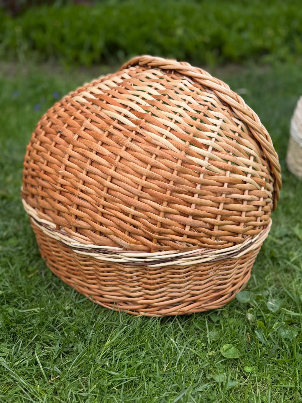 Handwoven Wicker Pet House | Natural Willow Cat Bed | Cozy Pet Hideaway | Small Dog House | Handmade Pet Furniture