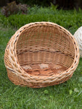 Handwoven Wicker Pet House | Natural Willow Cat Bed | Cozy Pet Hideaway | Small Dog House | Handmade Pet Furniture