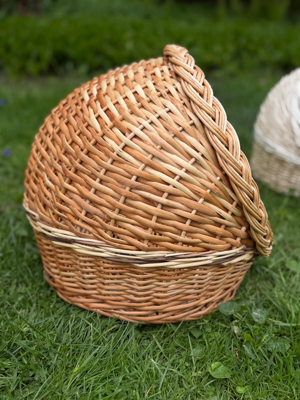 Handwoven Wicker Pet House | Natural Willow Cat Bed | Cozy Pet Hideaway | Small Dog House | Handmade Pet Furniture