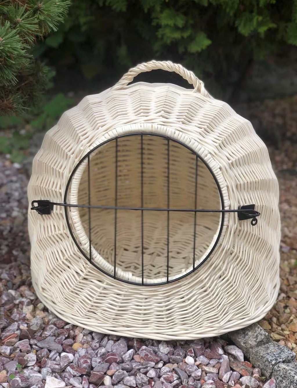 Handwoven Wicker Pet House | Natural Willow Cat Bed | Cozy Pet Hideaway | Small Dog House | Handmade Pet Furniture
