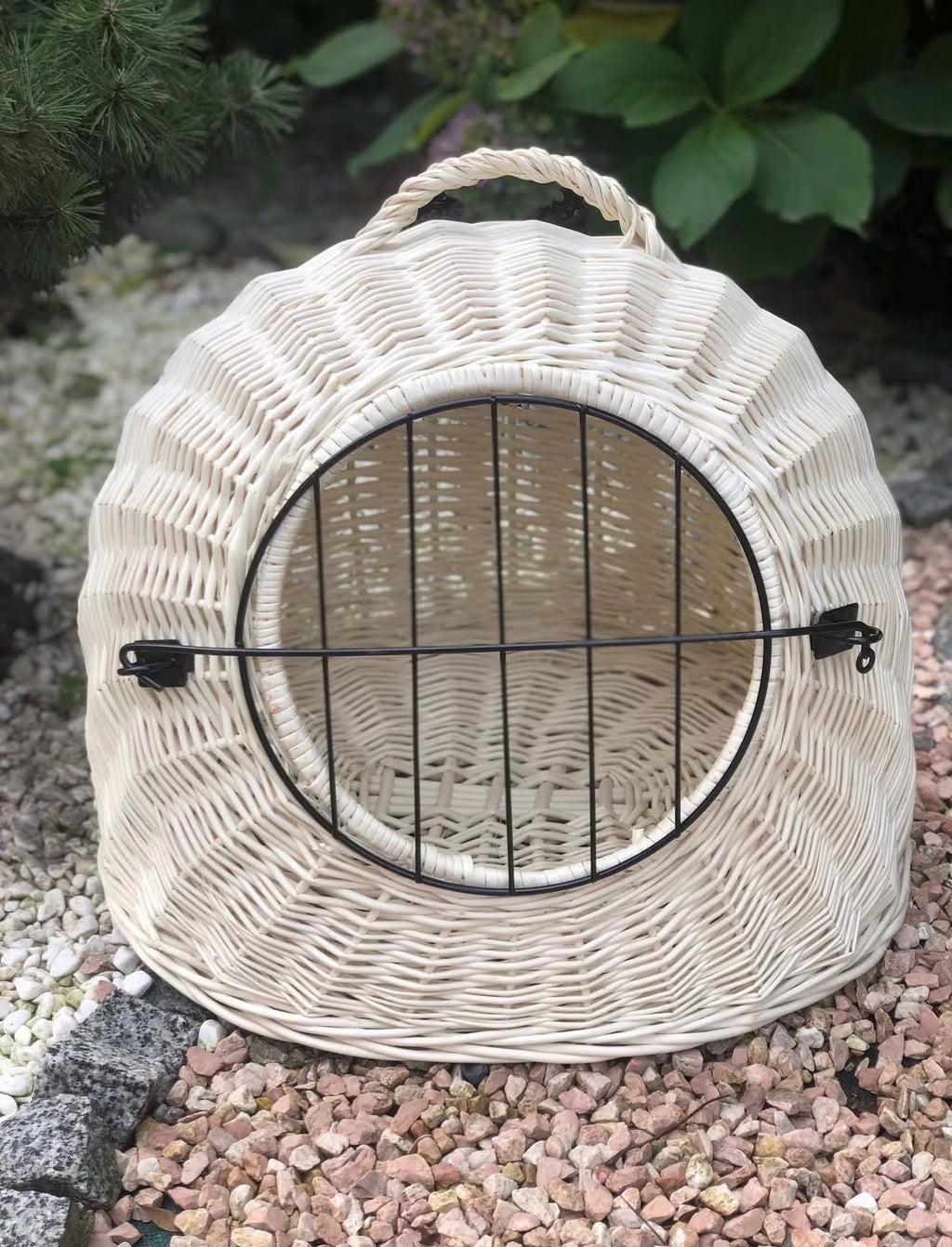 Handwoven Wicker Pet House | Natural Willow Cat Bed | Cozy Pet Hideaway | Small Dog House | Handmade Pet Furniture
