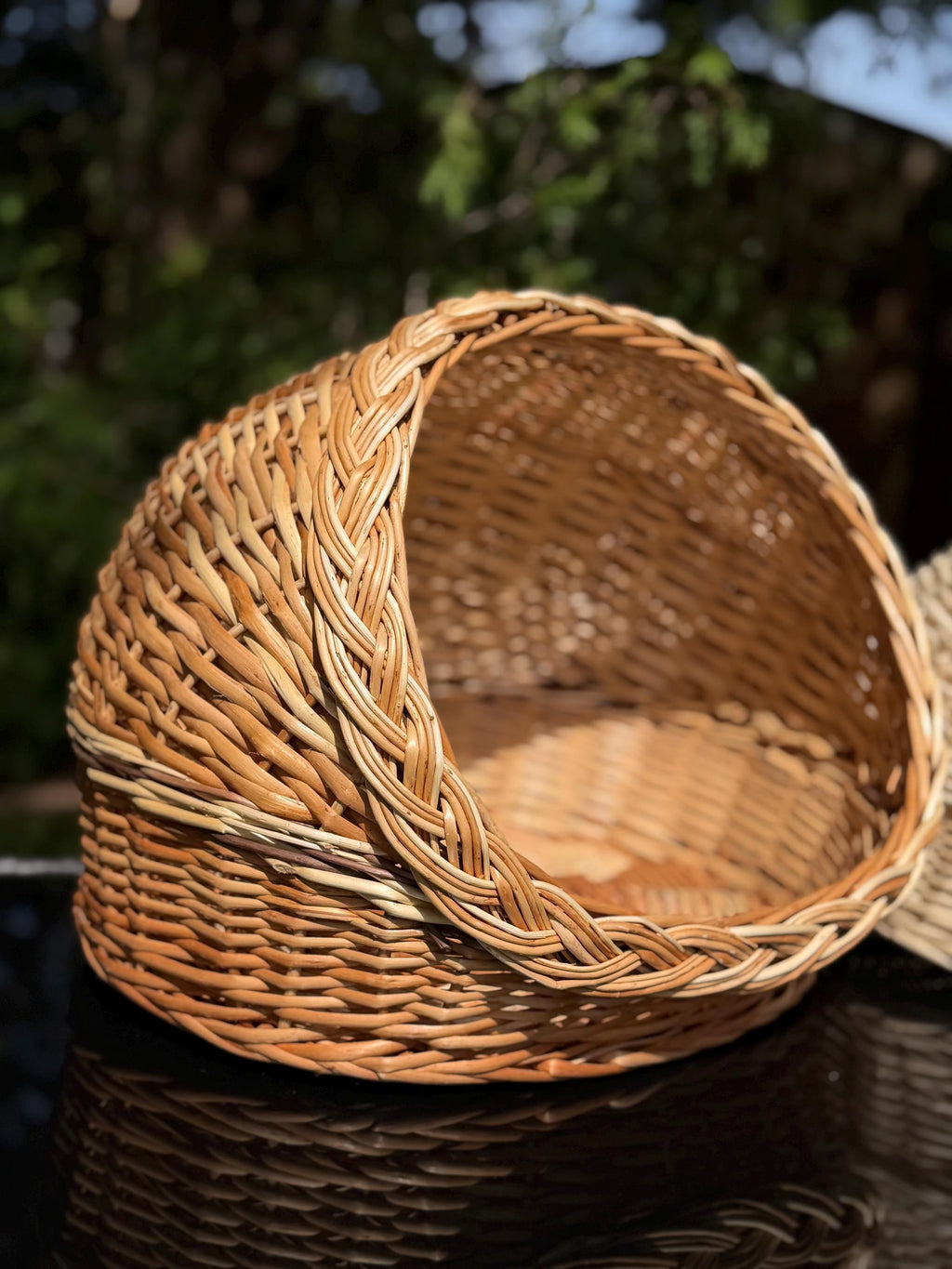 Handwoven Wicker Pet House | Natural Willow Cat Bed | Cozy Pet Hideaway | Small Dog House | Handmade Pet Furniture