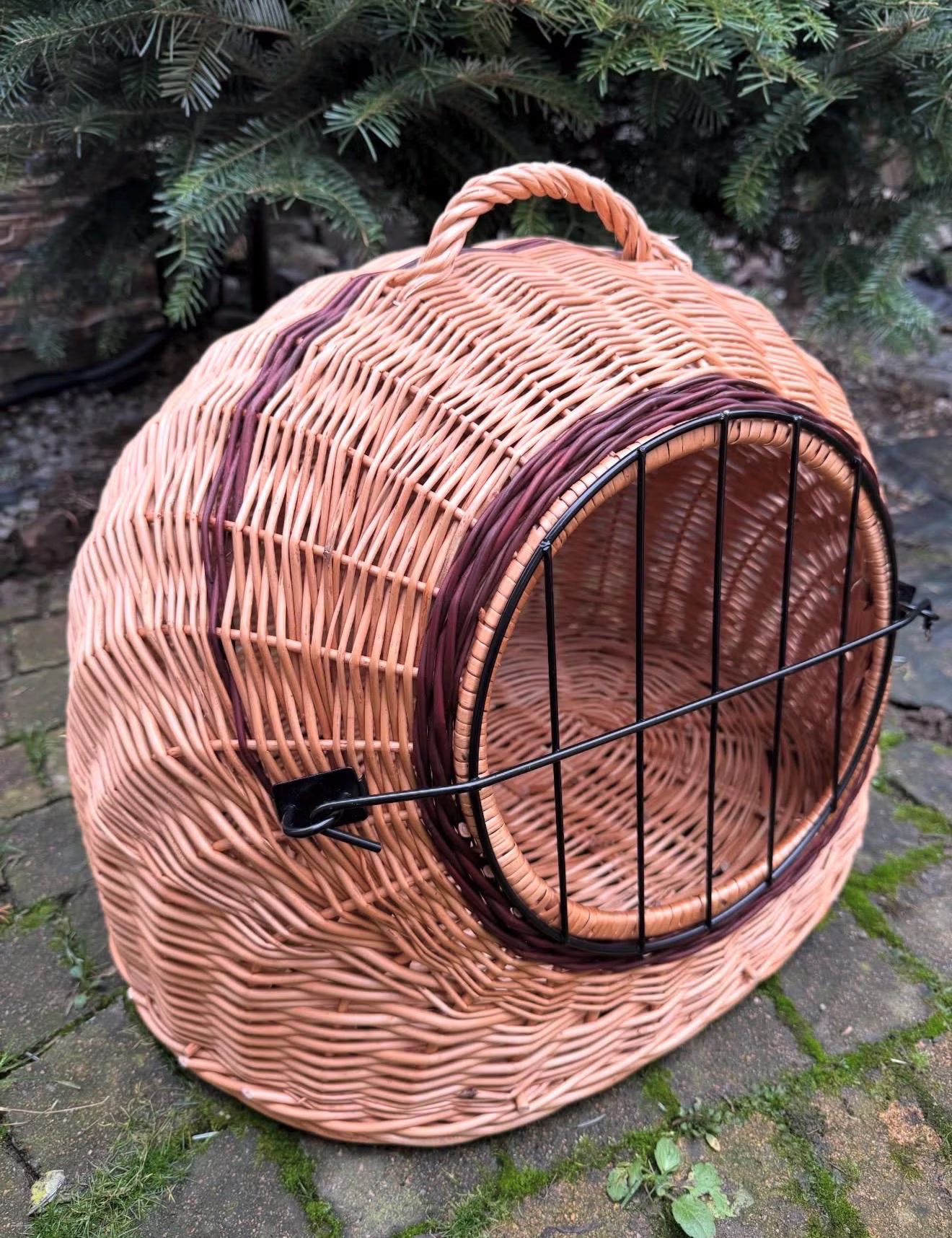 Handwoven Wicker Pet House | Natural Willow Cat Bed | Cozy Pet Hideaway | Small Dog House | Handmade Pet Furniture