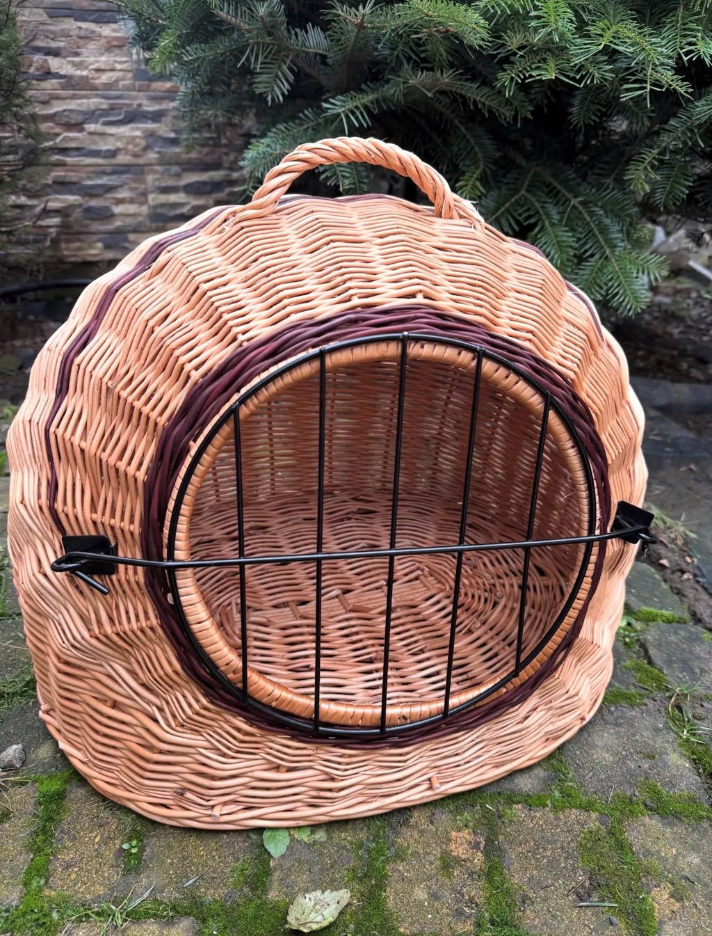 Handwoven Wicker Pet House | Natural Willow Cat Bed | Cozy Pet Hideaway | Small Dog House | Handmade Pet Furniture