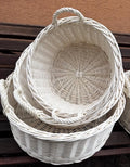 Large Willow Florist Baskets Set – Handwoven Floral Arrangement Baskets for Flowers, Wedding Decor, Farmhouse Display